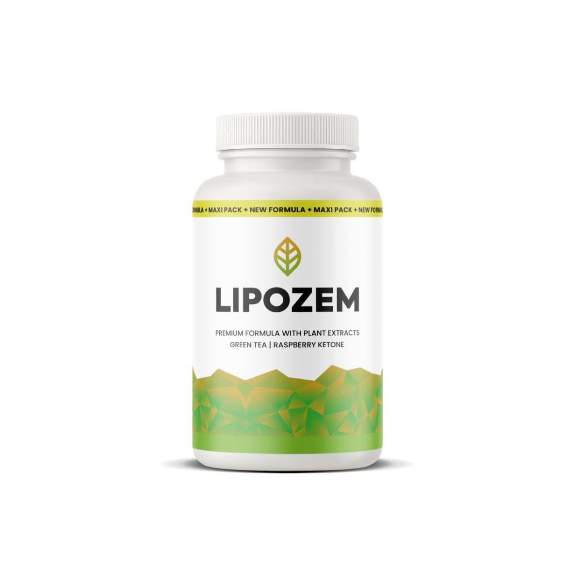 Lipozem Pflanzenextrakt-Supplement, Himbeer und Grüner Tee Extract, 60 Kapseln
