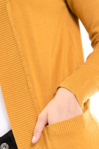 Image of Urban Look Womens Basic Long Sleeve Open Front Comfy Sweater Cardigan
