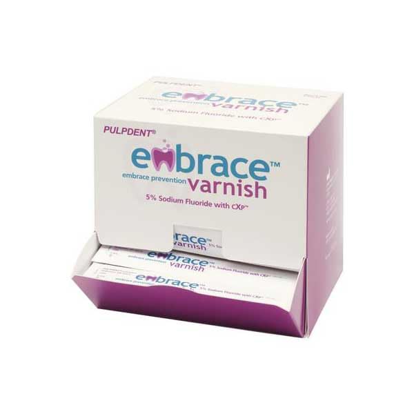 Pulpdent Corp Pulpdent FVX100 Embrace Dental Varnish Unit Does 5% with CXP 100/Pk 0.4 mL