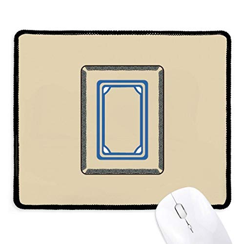 Alfombrilla de ratón de Mahjong beatChong blanco, el regalo ideal con bordes cosidos para juego