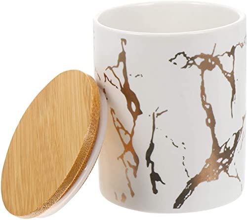 Aufbewahrungsdose Vorratshaltung Vorratsdose Keramik mit Deckel Teedose Kaffeedose Keksdose Marmor Muster Kaffee Tee Sü?igkeiten Gewürze Kr?uter Lebensmittel Aufbewahrungsdose Dichtung Küche Beh?lter Cover