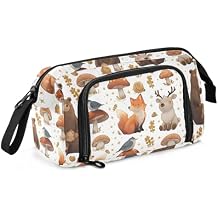 Bear Fox Bird Large Capacity Pencil Case Pen Bag Zipper Pencil Pouch Big Aesthetic organizer Back to School Supplies