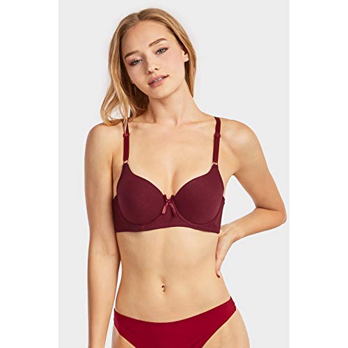 Image of Mamia Women's Basic Plain Bras, Pack of 6