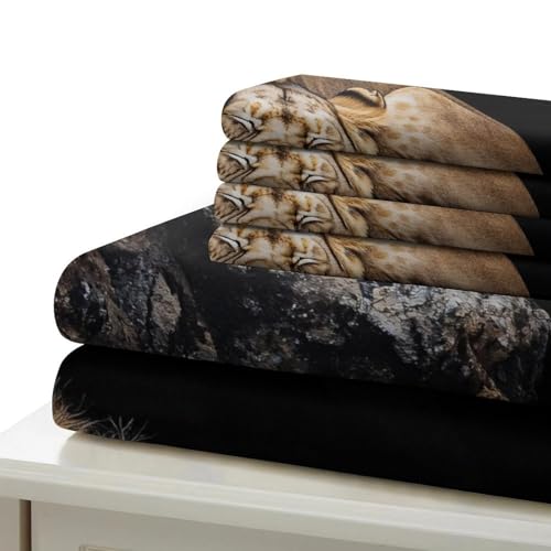 Housse de couette léopard pour chambre adolescent lit King parure sauvage - 7