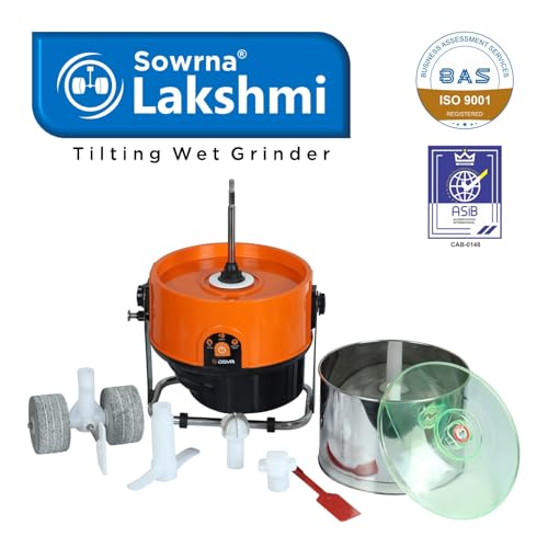 Image of Sowrna Lakshmi Plastic Wet Grinder, Orange