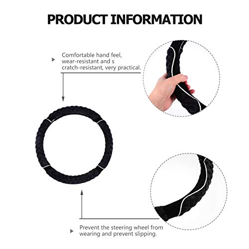 FAVOMOTO Tampa Do Volante Carro de Pelúcia Quente Tampa Do Volante Acessórios Antiderrapantes Do Car