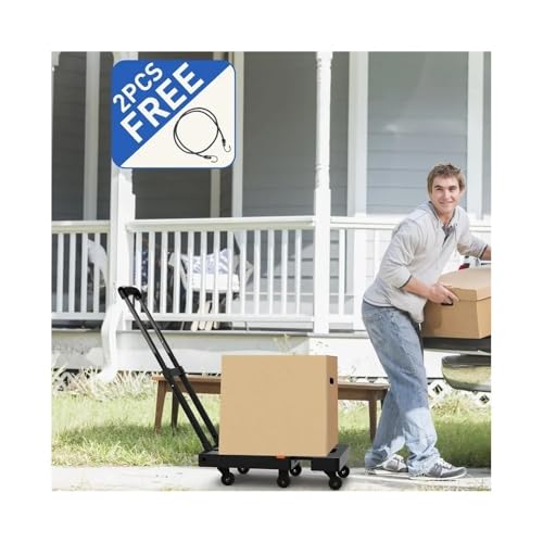 Carretilla Plegable Multiuso Resistente 500LB Negra miniatura 5
