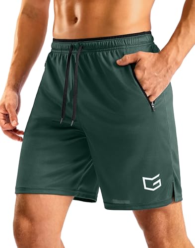 Image of G Gradual Men's Gym Workout Shorts Zipper Pockets 5 inch / 7 inch Quick Dry Breathable Runing Athletic Short for Men
