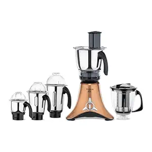 Vidiem Vstar ADC Metallic Bronze Gold Mixer Grinder 707 A | Mixer grinder 750 watt with 5 Jar in-1 Juicer Mixer Grinder | 5 Leakproof Jars with self-lock,for Wet and Dry Spices,Chutneys and Curries