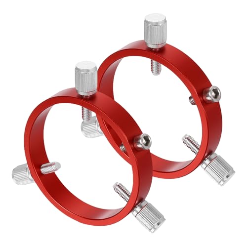 Anillos guía de alcance ajustables de 68mm para astrofotografía nocturna con telescopios