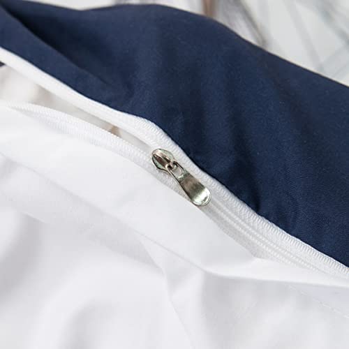 CVHOUSE Nautical Bedding Set Twin Size,Nautical Sailboat Bed for Boys Teens,Ocean Themed Sailing Anchor Comforter Cover Soft,Anchor Duvet Quilt Twin 71'x87' - Image 8