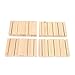 Kopinma 20 Pieces Wood Place Card Holders, Wooden Table Number Holder Memo Stand Clamps Stand Card Desktop Message Crafts for Wedding Decoration