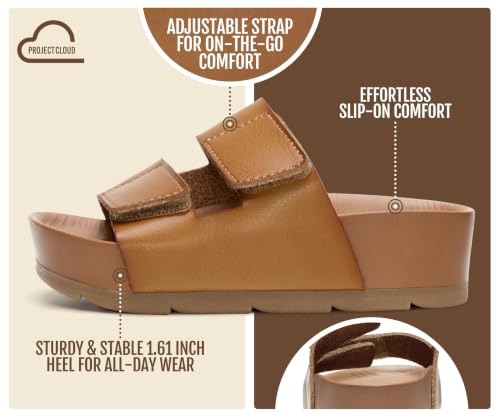 Image of Project Cloud Girls Sandals with Adjustable Buckle Wedge Sandals 2026