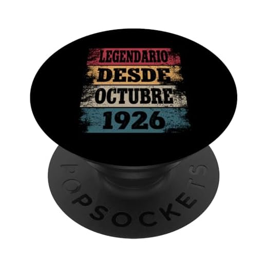 Legendario Desde Octubre 1926 - Cumpleaños 98 Años PopSockets PopGrip Intercambiable