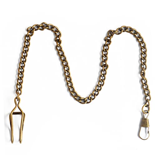 Cadena de reloj de bolsillo de metal retro para pantalones vaqueros de caballero pack de 12 7