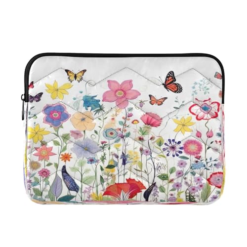 Funda para portátil de 13-14 pulgadas con flores silvestres