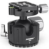 INNOREL 自由雲台 ボール雲台 微動雲台 Gシリーズ低重心 最大耐荷重 25kg ボールヘッド直径 44MM 強化 CNC アルミ合金 360度回転 パノラマ 3/8"ネジ 1/4"ネジ クイックシュー付き 三脚 一脚 一眼レフ 撮影 DSLR ビデオカメラ 望遠鏡用(G44雲台)