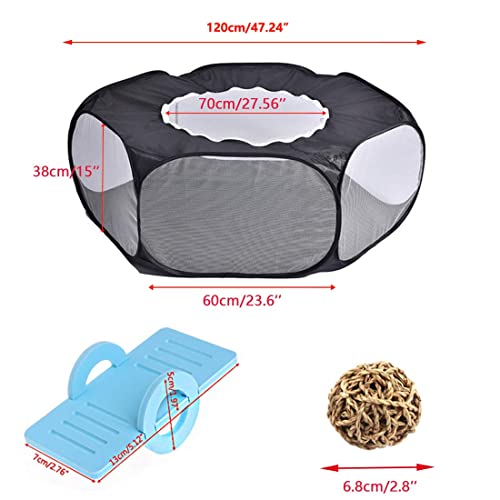 Caneta de brinquedo Tfwadx Hamster com capa, grande – caneta de exercício dobrável, respirável e tra