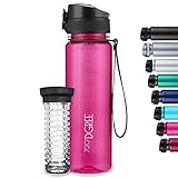 ✔ EL BOTTIGLIA PERFECTO PARA NIÑOS - Ya sea una gran o pequeña aventura, es importante que haya suficiente líquido. Affinché il vostro bambino abbia sempre il livello di riempimento in vista, ora c'è il trasparente "uberBottle". Perfetto per la scuola (materna), le escursioni e molto altro ancora, grazie al suo peso super leggero di soli 109g eppure robusto e resistente agli urti. Il vostro bambino rimane al sicuro senza il rischio di rottura del vetro, come nel caso delle bottiglie di vetro.