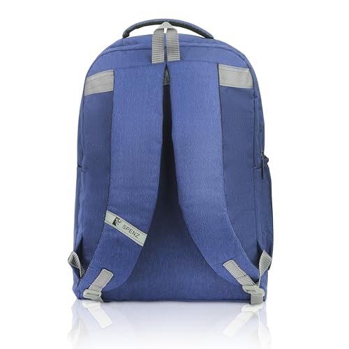 Image of SPENZ BAGS Laptop Backpack -Breathable Shoulder Straps, Mesh Side Pocket, Waterproof, Front Zipped Pocket, Padded Laptop Compartment, Backpacks