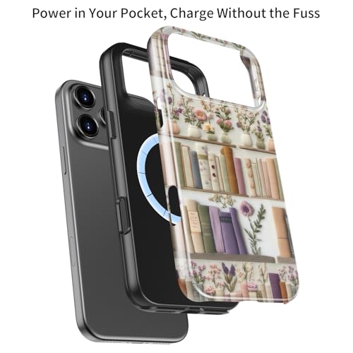 Coque iPhone 17 Pro mignonne motif bibliothèque au café - 3