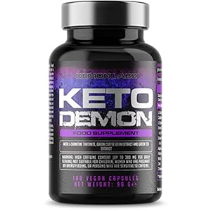 Keto Demon – 180 Vegan Capsules, Supplement Suitable for The Keto Diet – High Strength in Zinc for Fatty Acid Metabolism – Safe & Legal Formula, Made in The UK