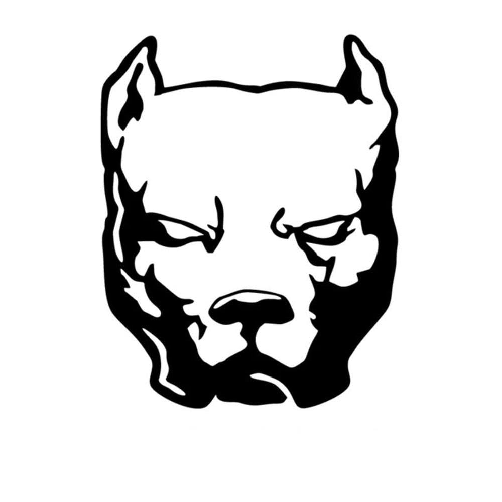 Various Sizes Pitbull Car Sticker Vinyl Decal Car Auto Stickers for Car Bumper Window Car Decorations(Black)