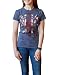 Doctor Who Tardis Union Jack Juniors Heather Navy T-shirt M
