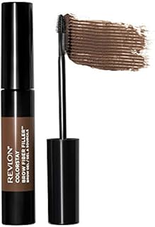REVLON ColorStay Brow Fiber Filler, Longwearing & Volumizing Waterproof Eyebrow Gel, 303 Medium Brown, 0.23 fl. oz.