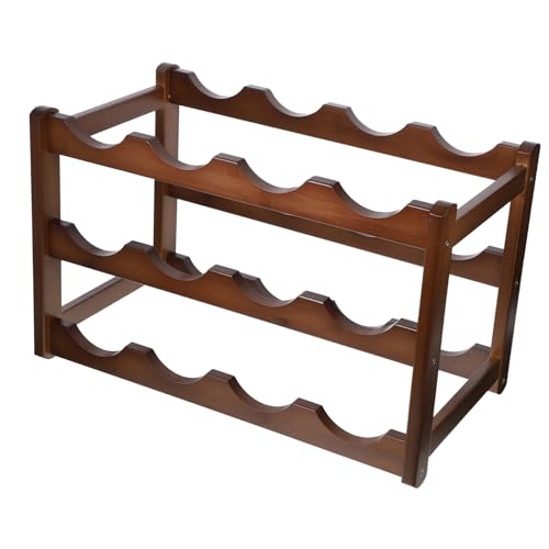 Soporte para botellas de vino en bambú miniatura 1