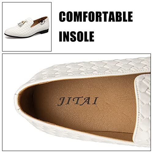 Image of JITAI Men's Fashion Loafers Wedding Shoes Loafers for Men Party Shoes