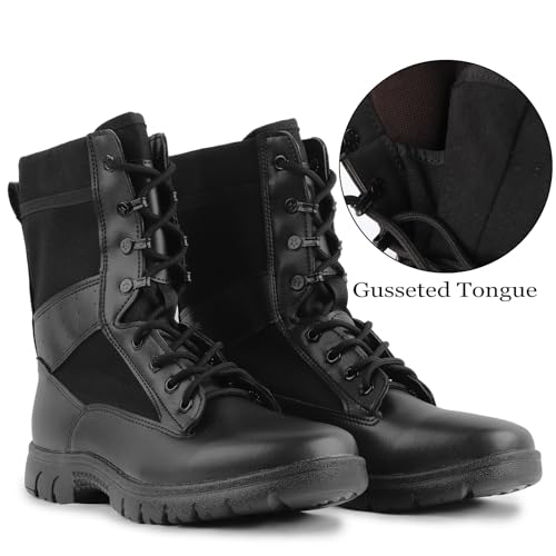 Tactical Boots for Men Anti-Slip Comfortable Breathable Military Duty Combat Police Boots for Outdoors Hiking & Work4