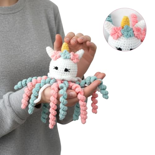 Image of Handmade Crochet Octopus for NICU Baby & Preemies, Gifts for Baby (White) | Preemie Gifts, Scent Bonding Keepsake for Baby, NICU Separation Gift, Soft Comfort Gift for Newborn, NICU Baby Essentials