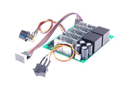 Régulateur de vitesse de moteur CC 10V-55V variateur de tension numérique 60A