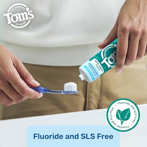 Tom’s of Maine Rapid Relief Plus Sensitive Toothpaste, Fluoride Free, 4.5 Oz, Sensitive Teeth Toothpaste, Clinically Proven, Enamel Safe, Builds Arginine and Calcium Shield Around Teeth, Gentle Mint - Thumbnail 6