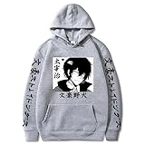 Colección Tokyo Manji - Hoodie Urbano Keisuke Baji X Kazutora Hanemiya, Algodón Mixto para Estilo Diario (Gris,XXL)