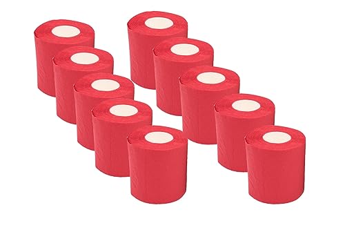 Toilettenpapier, Toilettenpapierrolle, buntes Toilettenpapier, 10 Rollen