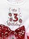 FYMNSI 3 Geburtstagkleid M�dchen Kinder 3. Geburtstag Outfit Erdbeere T�t�rock Kurzarm T�ll Prinzessin Partykleid Festliches Festkleid Taufkleid Sommerkleid mit Stirnband Fotoshooting Rosa 3 Jahre