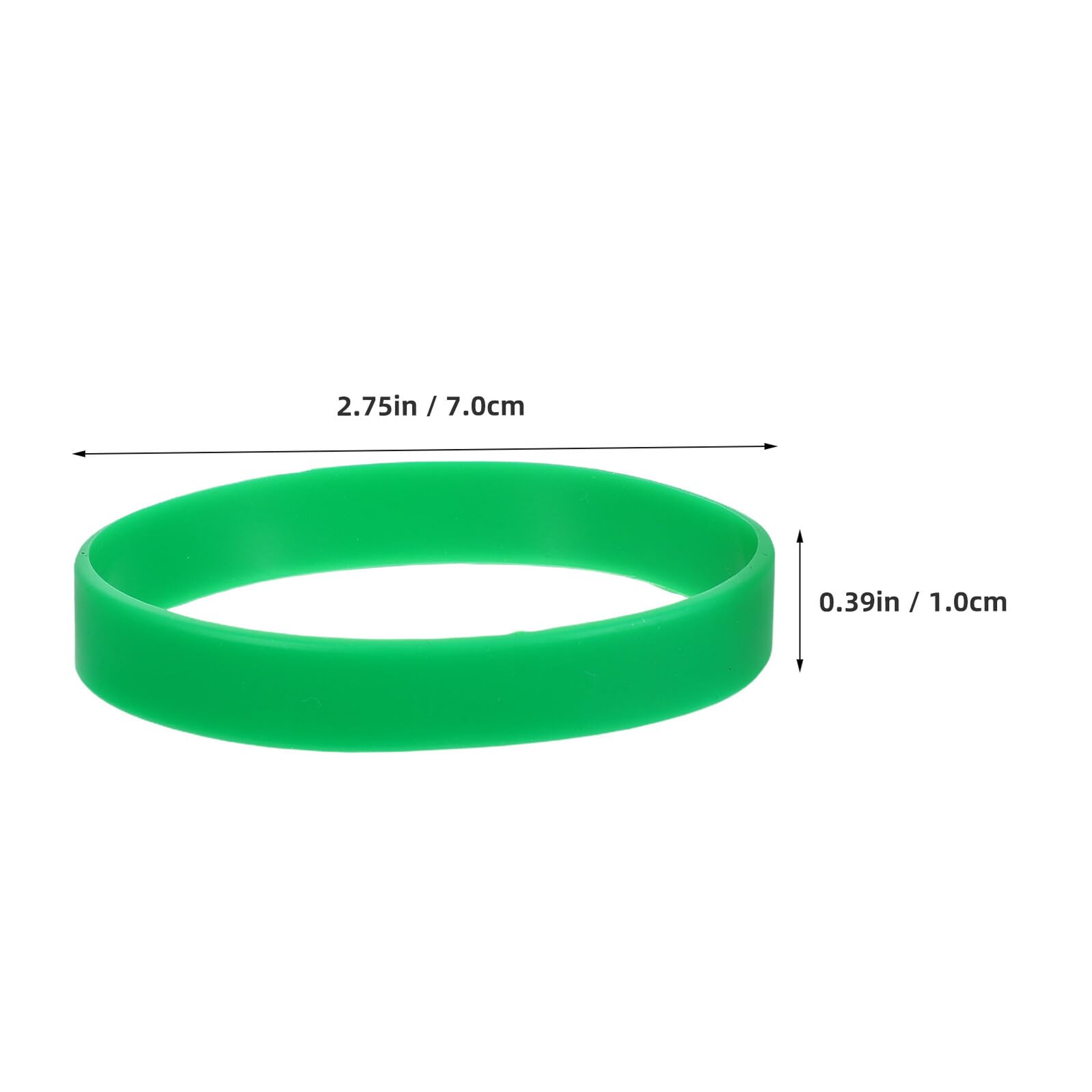 Veemoon Braccialetti in Silicone Verdi 100 Pezzi Elastici Sportivi per Feste di San Patrizio Braccialetti Identificativi per Squadre di Calcio e Accessori da Polso per Eventi e Attività
