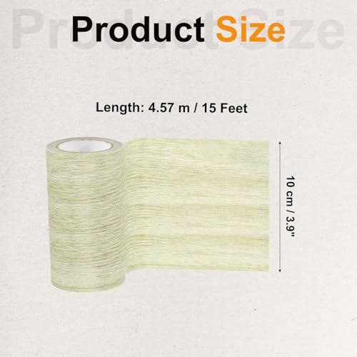 Image of PATIKIL Wood Grain Tape 4 inch x 15 Ft, Self-Adhesive Wood Texture Repair Tape Realistic Wooden Effect Patch for Furniture Cabinets Floor Walls,Grey Oak