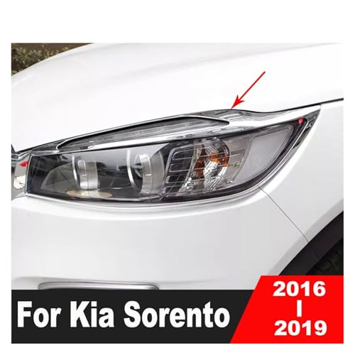 Moldura de faros delanteros KIA Sorento 2016-2019 de alta protección adhesiva 4