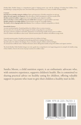 Healthy baby, healthy food: How to take care of your toddler's diet: 1