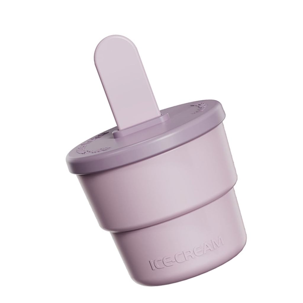 Moldes para polos， Moldes innovadores for hacer paletas de silicona fáciles de usar y moldes for helados(White)