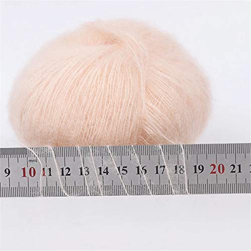 10Pcs 250G 8.1Oz Soild Color Angola Amorous Mohair Crochet Wool Yarn For Diy Handmade Knitted Crochet Baby Sweater Scarf Shawl Scarf Fine Thread Clothes Yarn Gray #TOP5