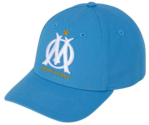 Olympique De Marseille Berretto Om, Collezione Ufficiale, Taglia Regolabile, Blu, Taglia Unica
