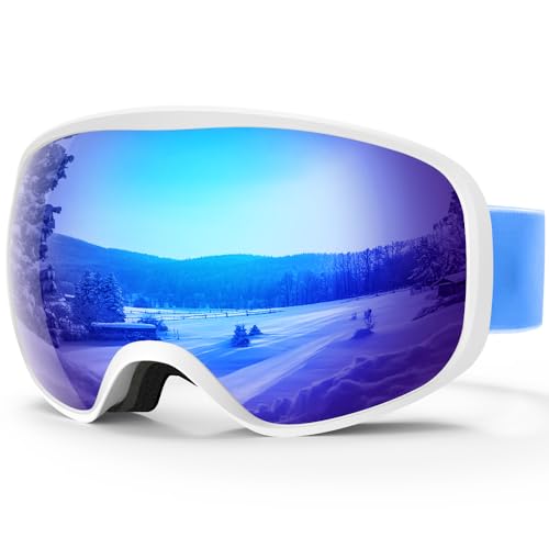 [RIOROO] スキーゴーグル キッズ ゴーグル スキー スノーボードゴーグル 子供 100% UV 保護 OTG/防風/防曇 180°広い視野 柔軟 耐衝撃 長時間着用 適用3-12歳 初心者 男の子 女の子 幼児 冬の登山 スキージャンプ スノーボード クロスカントリースキー スポーツ用 コンテスト