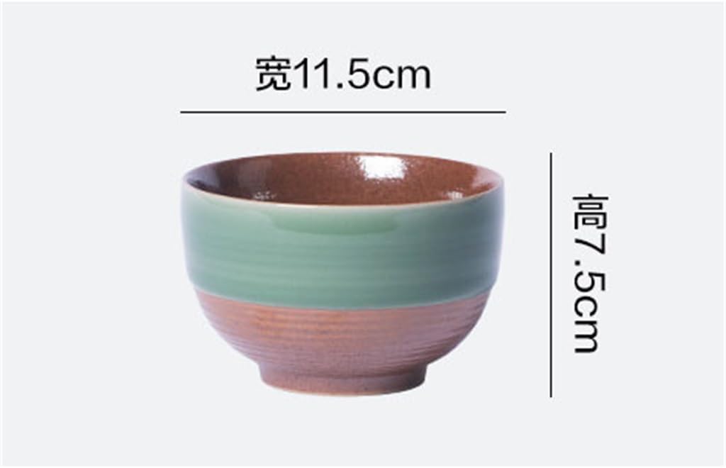 Celadon Chinese Rice Bowl Ceramic Household B& Hotel Coarse