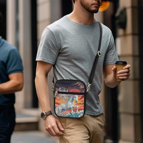 Crossbody Pouch for Women Small Leather Shoulder Purse Slim Messenger Bags2