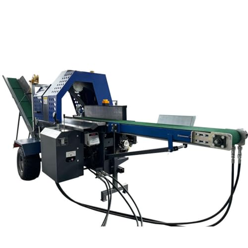 Heavy Duty Hydraulic Wood Splitter – Mobile Log Splitting Machine for Firewood, Trailer Mounted Industrial Wood Processing Equipment, Vertical and Horizontal Operation