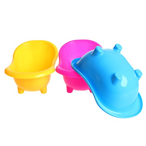 Bchz Hamster Gerbils Mini Bathtub Small Pets Bath Sand Room Bathroom Bathing Case (Bl) #TOP4